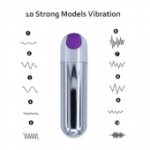 Female mini bullet vibrator 10 frequency usb charging sex toys