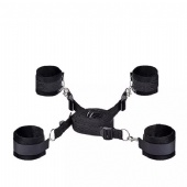 Adult SM BDSM fetish bondage kit under the bed restraint(wrist cuff/ankle cuff)